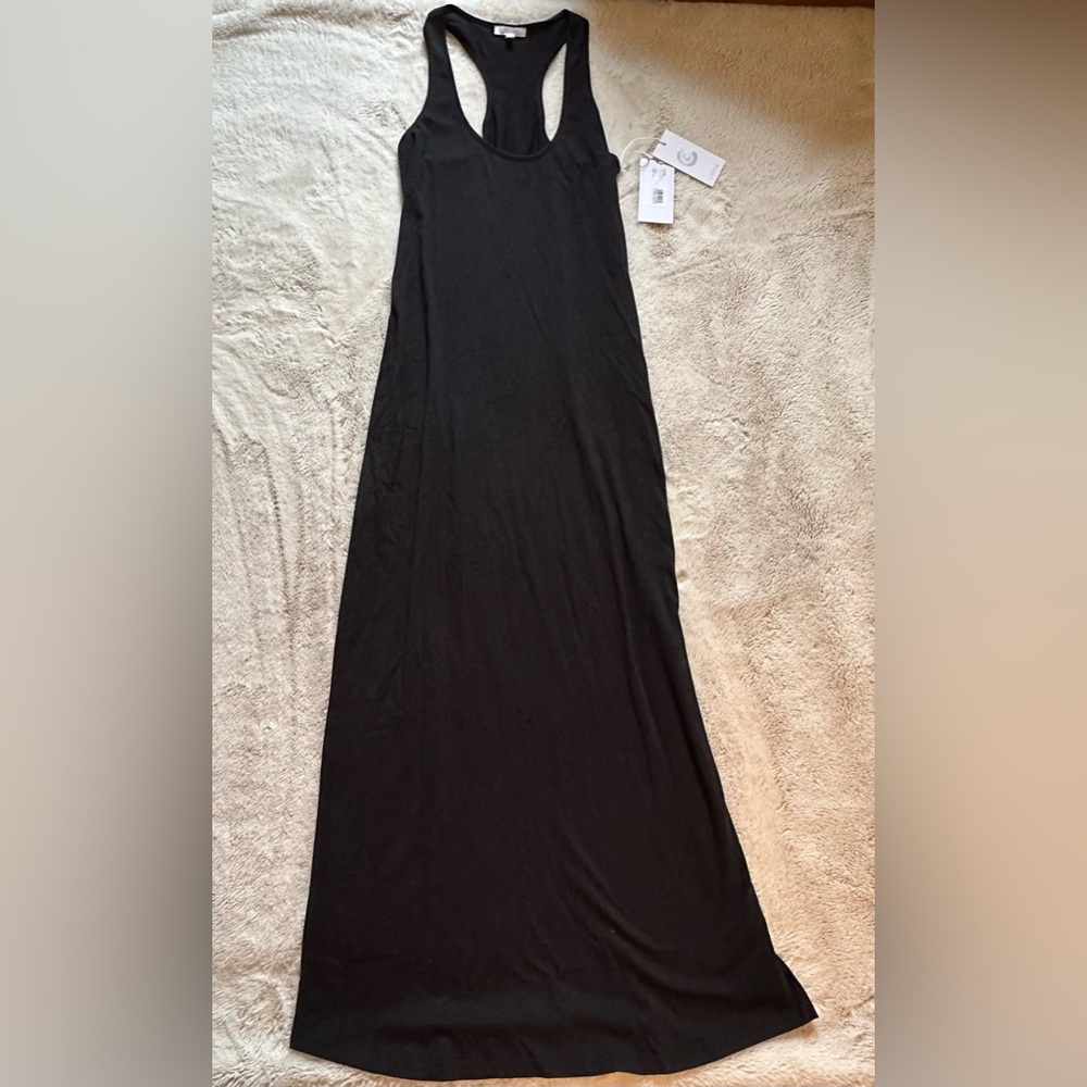 Johnny Was Calme Black Racer Back Knit Maxi